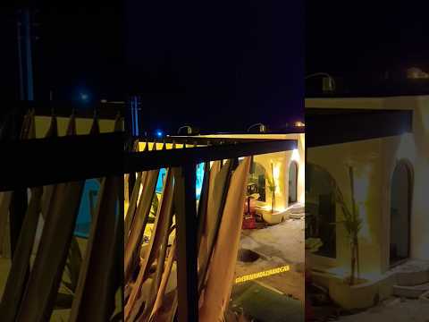 اجرای سایبان طرح پارچه فانتزی