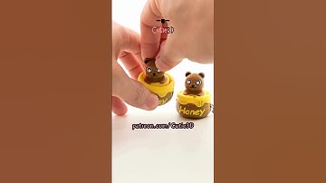 🐻🍯 Bear In Honey Pot Keycap Fidget Clicker Keychain #shorts #3dprinting #clicker #keychain