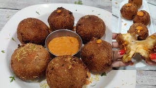 Dabeli cheese garlic balls Snack recipe leftover Mouth watering recipe dabeli