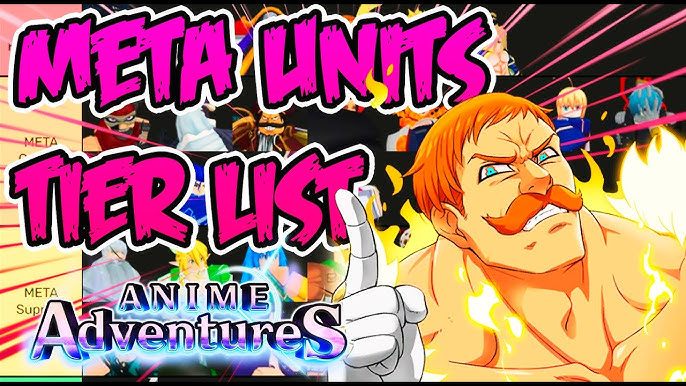Anime Adventures Meta Units #animeadventures #tierlist #roblox