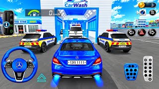 New Blue Mercedes S63 vs Police Cars! 🚔at Car Wash! 💙 | 3D Driving Game 2026 screenshot 1