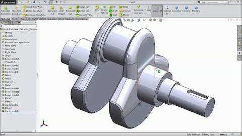 Solidworks tutorial Design of  Single cylinder Engine Part 2