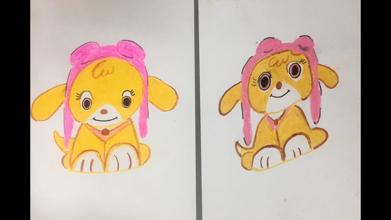 Easy Step By Step Drawing Of Paw Patrol Sky Paw Patrol Character Sky easy-step-by-step-drawing-of-paw-patrol-sky-paw-patrol-character-sky