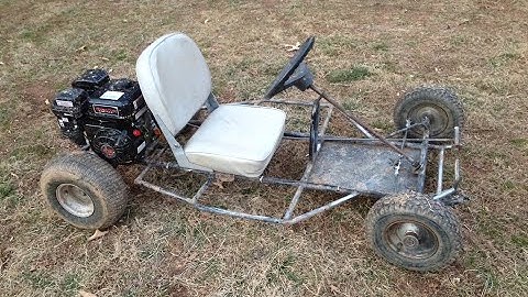 home made go kart part 3 test ride
