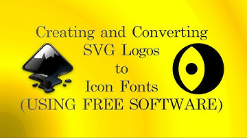 How To Create .SVG Logos, Convert to Icon Fonts (.ttf) Using FREE Software (Inkscape and IcoMoon)