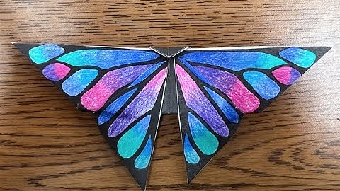 How to create an origami butterfly based on template by It’s Always Autumn