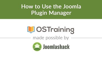 Joomla Beginner Class, Lesson 29: How to Use the Joomla Plugin Manager