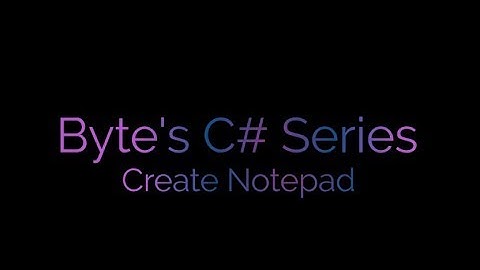 C# WinForms - Create Code Editor Part 1