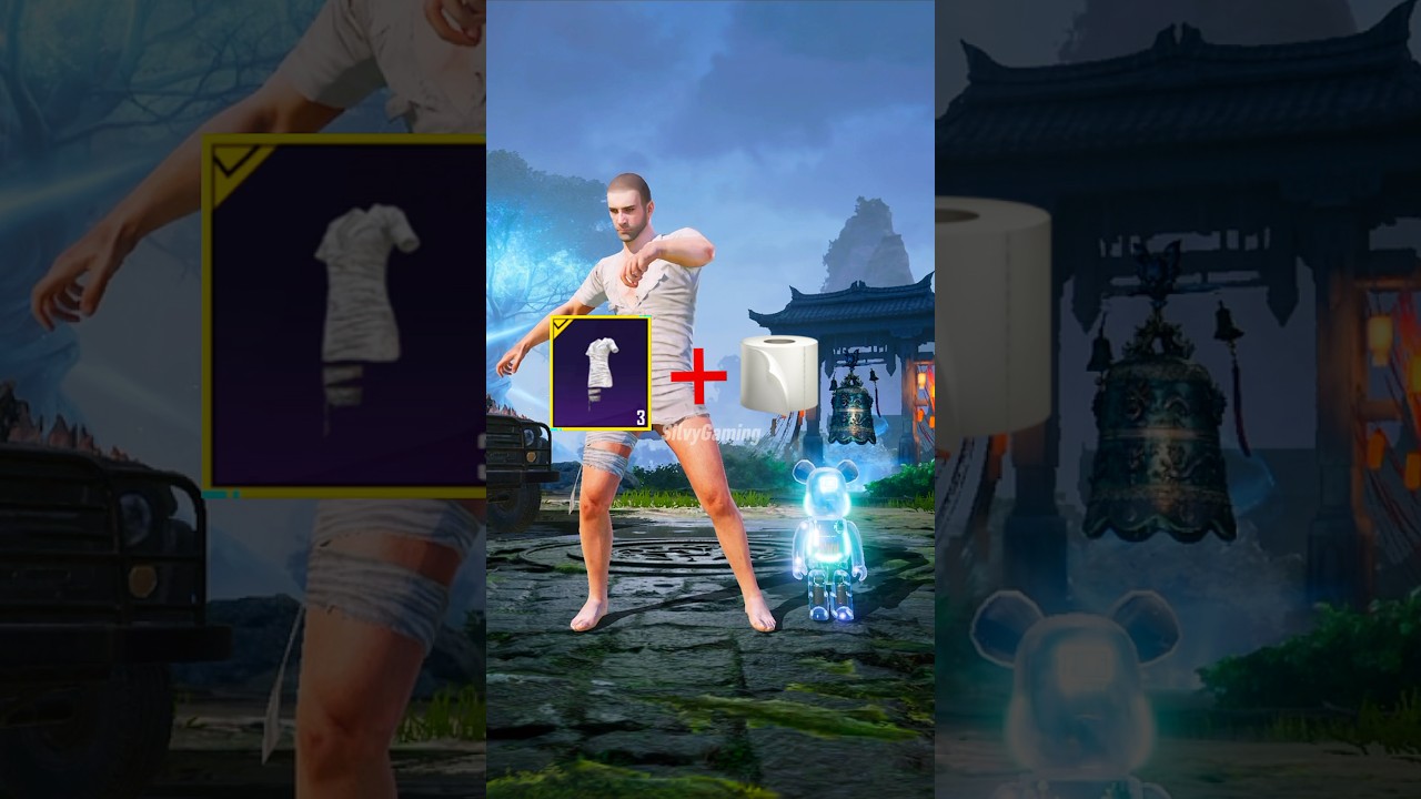 Виктор со всем костюмом мумии PUBG😨 