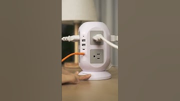 This 12-in-1 power strip Charge 12 devices at once!⚡🔌🤩#charging #tessan #plug #fastcharging