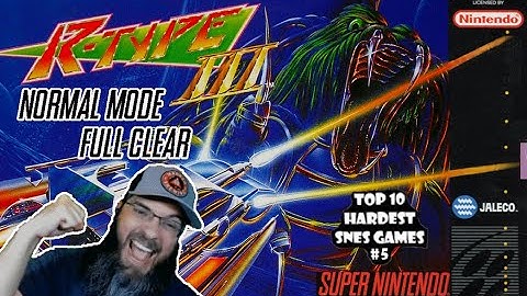 Beating EVERY SNES Game on Hard Mode - R-Type III: The Third Lightning - First Time Full Run