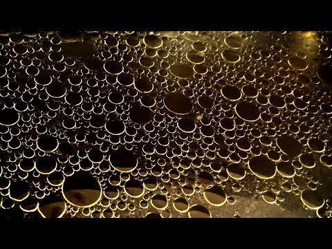 ASMR Triggers Visual, BEAUTIFUL BUBBLE, Olive oil floating on the soup
