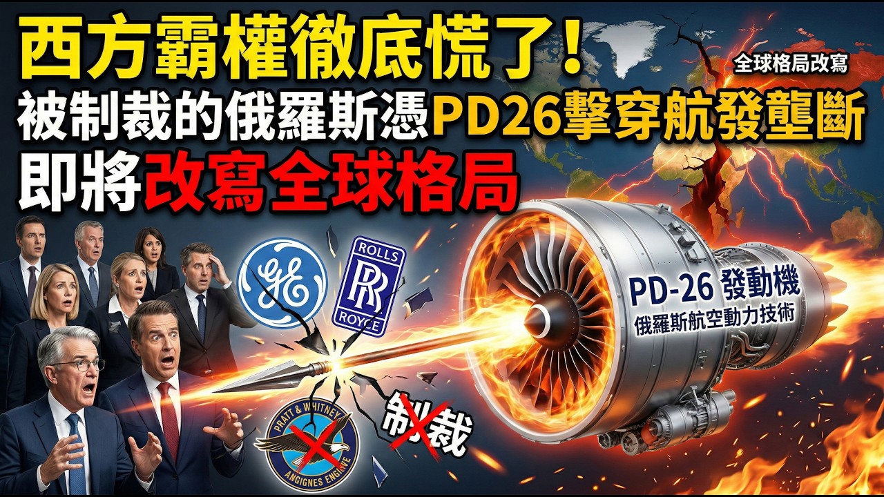 西方霸權徹底慌了！被制裁的俄羅斯，憑PD26擊穿航發壟斷，改寫全球格局 。