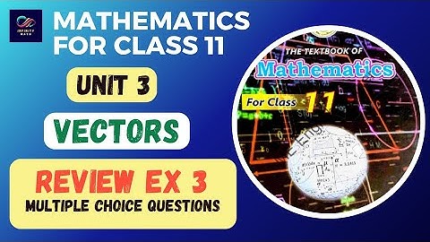 Review Exercise 3 | Vectors | Class 11 Mathematics | Sindh Board 