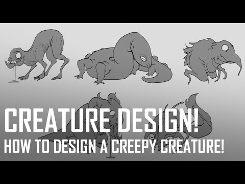 Critique Hour! Creepy Creature Design Challenge! How to Design a Creepy Creature!