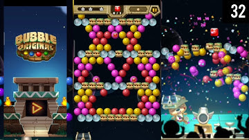 BUBBLE SHOOTER ORIGINAL, Mobile game gameplay, Android game  gameplay, P 32