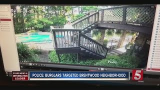 Police Investigate String Of Brentwood Burglaries