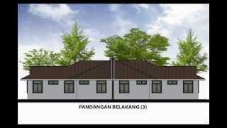 Pelan Rumah B1A-11 (Pelan Rumah Semi-D Setingkat 4 Bilik/ 2 Bilik Air)