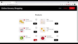Online Grocery Shopping - React