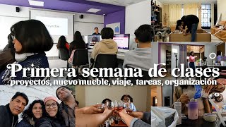 Mi primera semana de clases estudiante de Diseño Gráfico, tareas, viajes, remodelación, etc.