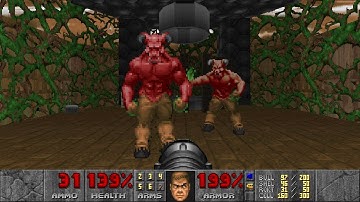 Doom - Ultimate Doom "In Name Only" (E2M2: Containment Area): UV-Max (Map Author: Riderr3)