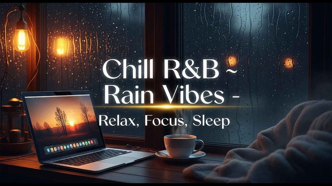 Relaxing Smooth R&B Instrumental and Rain Ambience for Sleep, Focus, Work, Study, and Peaceful Mind