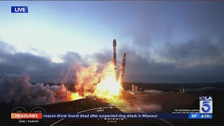 SpaceX launches Falcon 9 rocket from California base