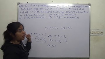 Q35 IIT JAM Mathematical Statistics 2018 in Hindi