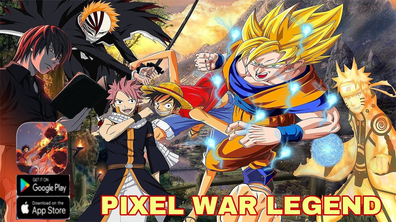Pixel War: Legend Gameplay - Anime RPG Game iOS Android