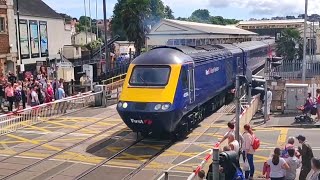 Class 43 &#39;HST&#39; at Paignton North Level Crossing, Devon