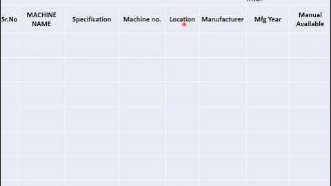 Topic-2 | How to make Master list of machine | Maintenance documents | IATF 16949:2016