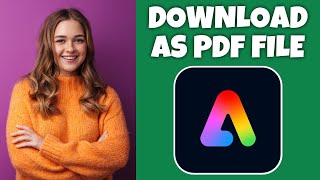 How To Download As A PDF File In Adobe Express | Adobe Express Tutorial screenshot 3