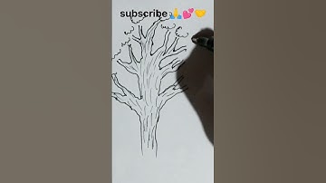 How to draw a tree 🌳🌳🌲🌳 ll drawing video  #shorts #yt #youtube #tree #shorts #beginners