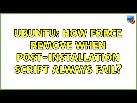 Ubuntu: How force remove when post-installation script always fail? (2 solutions!)