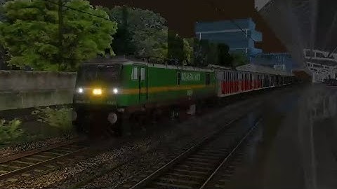 Upcoming new realistic reshade settings with light glow effect at night in MSTS/OR.