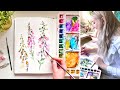 How to Paint Foxgloves in Watercolor | Relaxing Sketchbook Painting