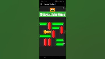 Hamster Kombat Mini Game Today 15 August | Key Puzzle Solved