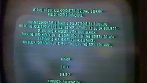 Using a computer catalogue