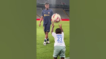 Lamine Yamal and his little brother 😍 #fcbarcelona #LamineYamal #shorts