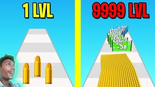Bullet Stack Run 3D - Level Up Bullet Max Level Gameplay#asmrgameplay