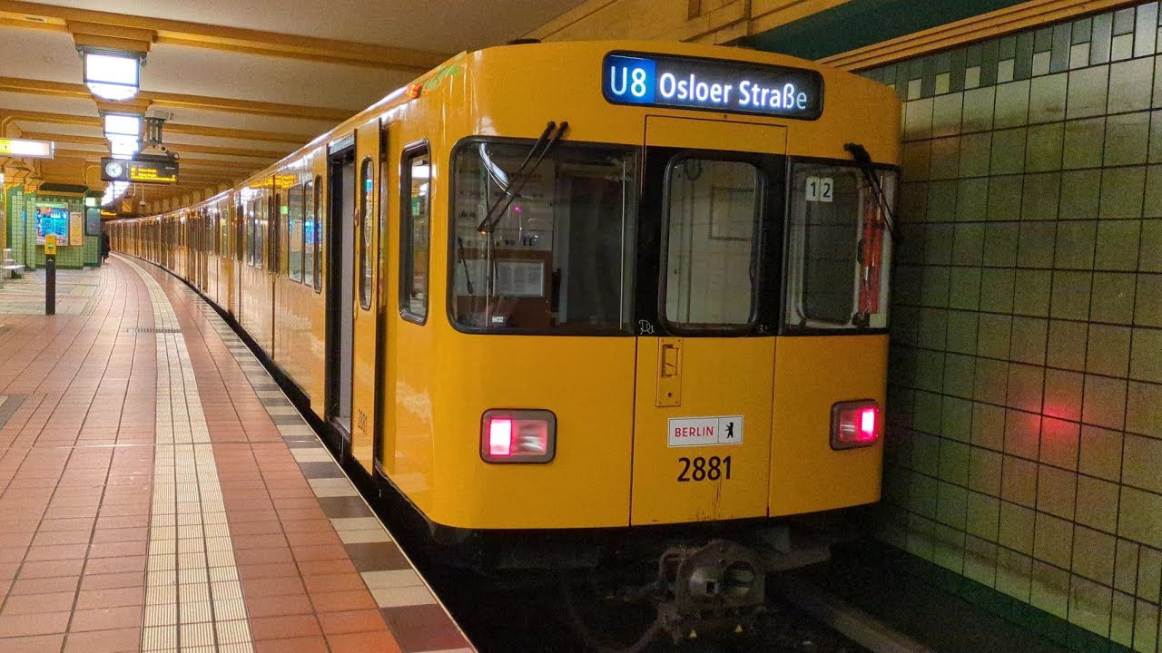 U-Bahn Berlin|Mitfahrt im F90 auf der U8 von Wittenau bis Osloer Straße