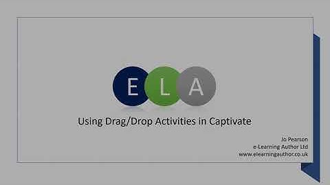Using Drag and Drop Activities in Captivate
