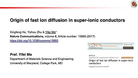 Origin of fast ion conductors. Nat Commun 8, 15893 (2017) - 天天要聞