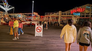 Wildwood NJ Boardwalk and Adventure Pier Night Walkthrough 2025!