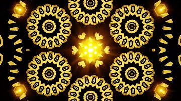 Luxury Gold Abstract Kaleidoscope Mandala Background VJ Loops #vjloops #abstract #mandala #gold #vfx