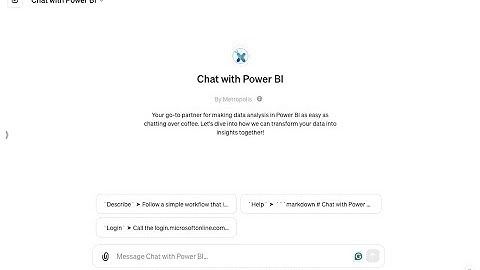 "Chat with Power BI" - Generative AI Insights Custom ChatGPT
