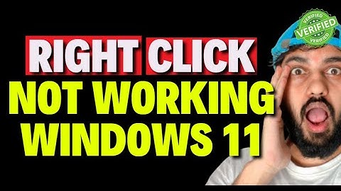 Hoe u het probleem met de rechtermuisknop kunt oplossen dat niet werkt in Windows 11