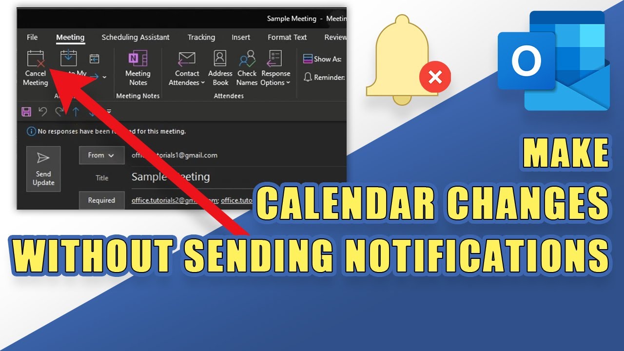 Cancel or Change Calendar Events WITHOUT Sending Notifications in