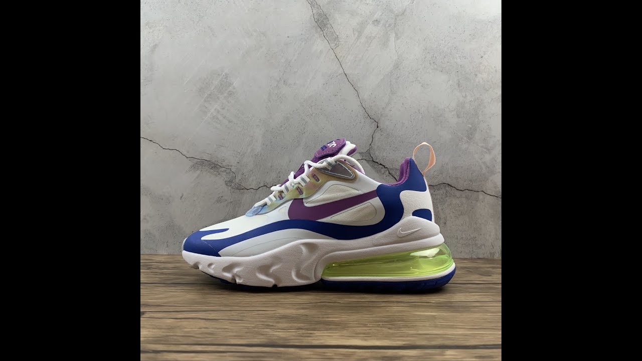 Air Max 270 React Easter White Blue Purple CW0630 100