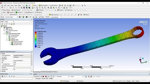 ANSYS Workbench | Structural Analysis of Combination Spanner | Full Tutorial